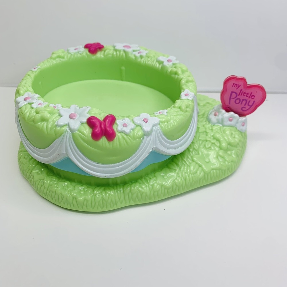 Hasbro My Little Pony G3 Glitter Glide's Rotating Platform Green Pink Vintage